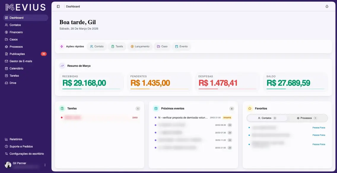 Screenshot da Plataforma