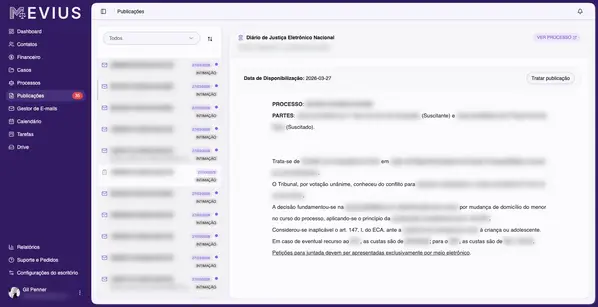 Screenshot: DJEN + IA